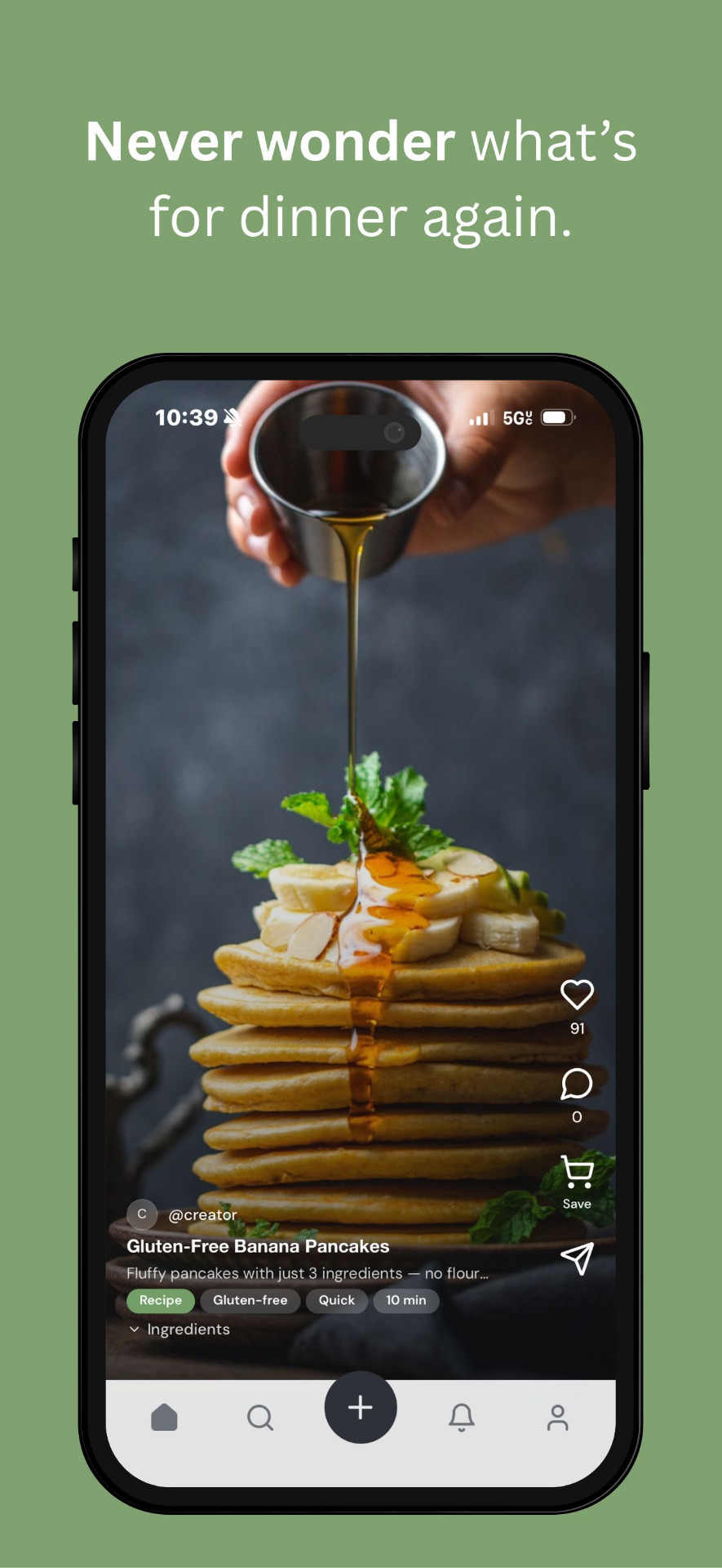 Reelwell recipe discovery feed